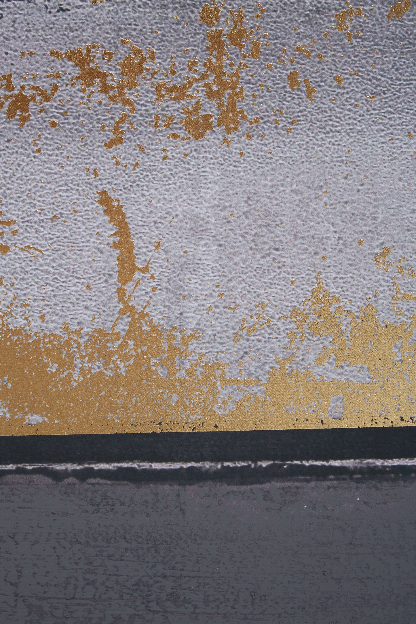 Astratto Grey and Gold Foil Wall Art