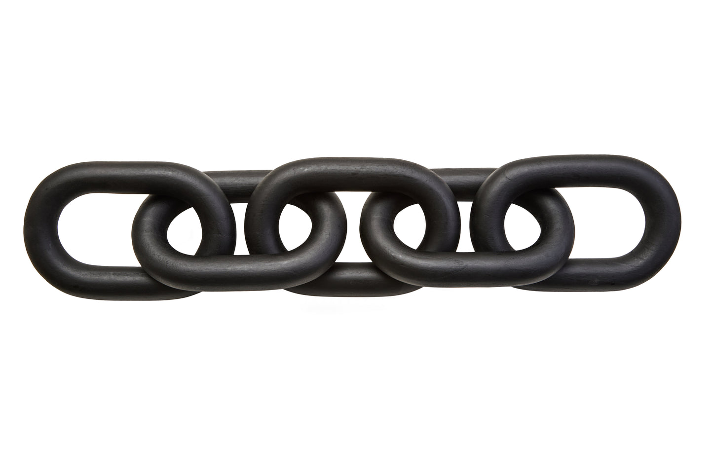 Cato Black Wood 5 Link Chain Sculpture