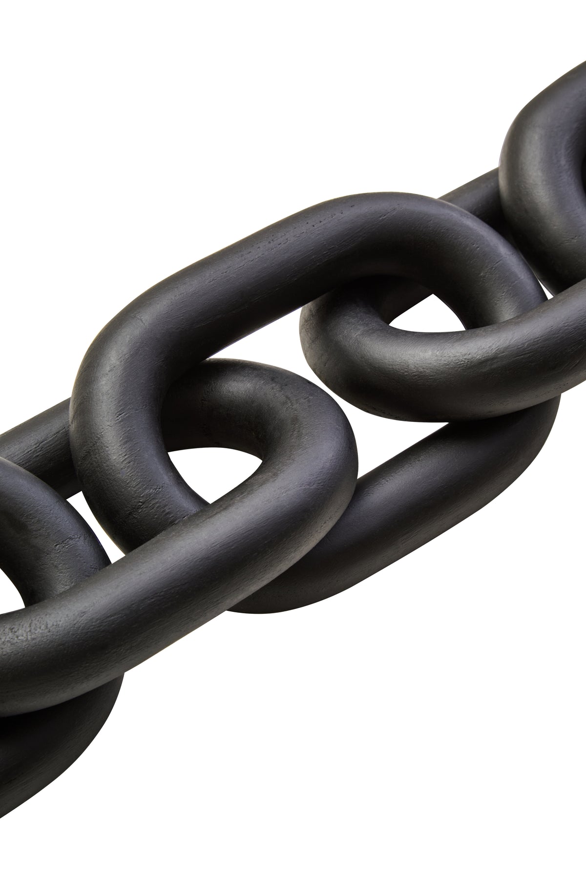 Cato Black Wood 5 Link Chain Sculpture