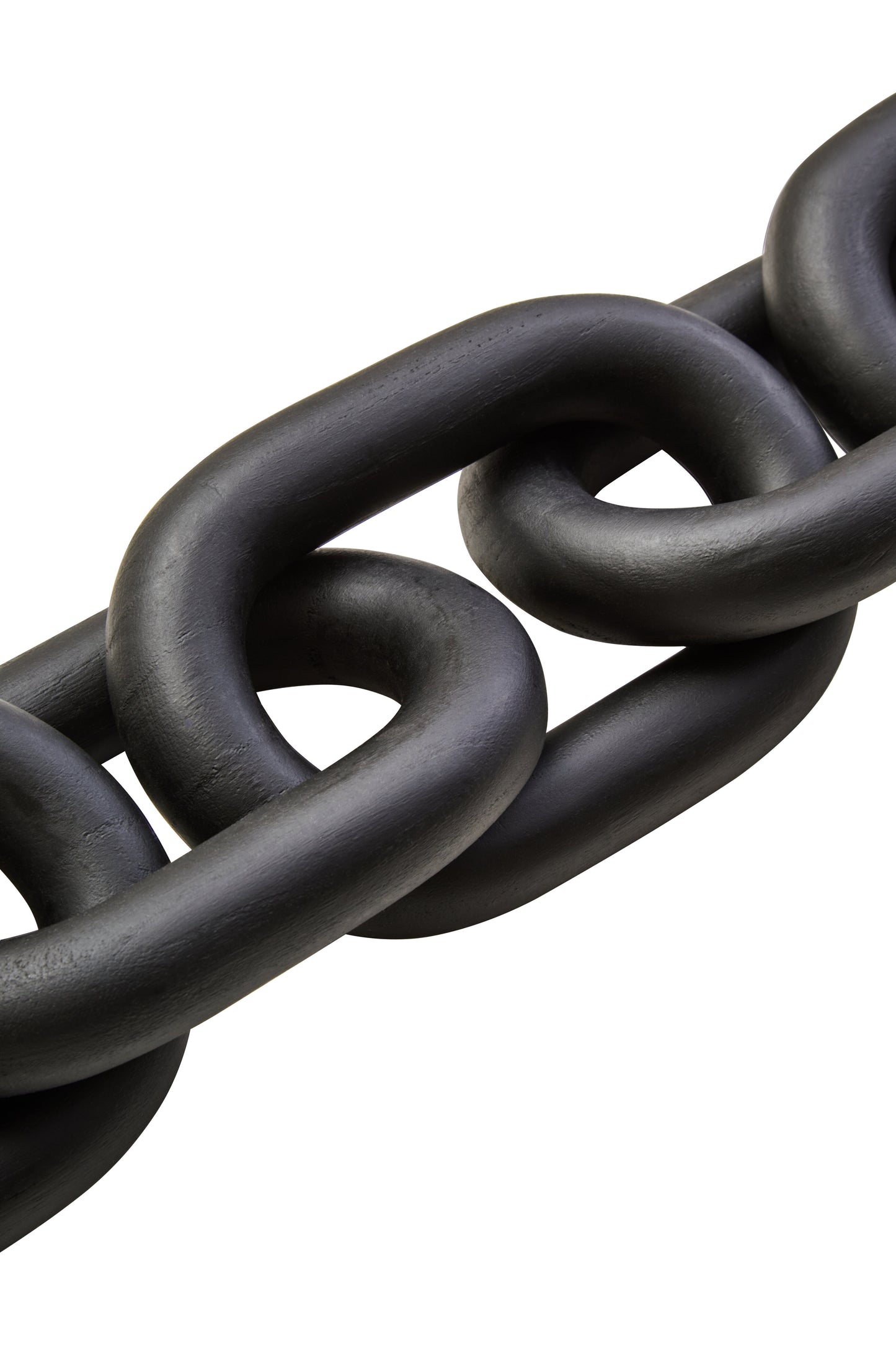 Cato Black Wood 5 Link Chain Sculpture