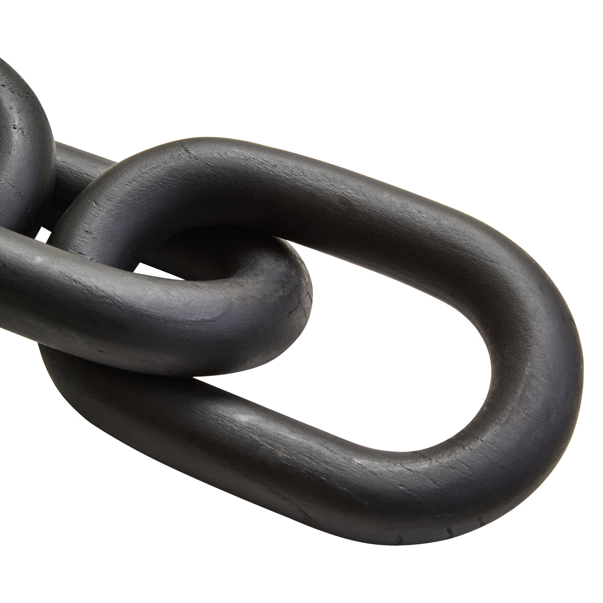 Cato Black Wood 5 Link Chain Sculpture