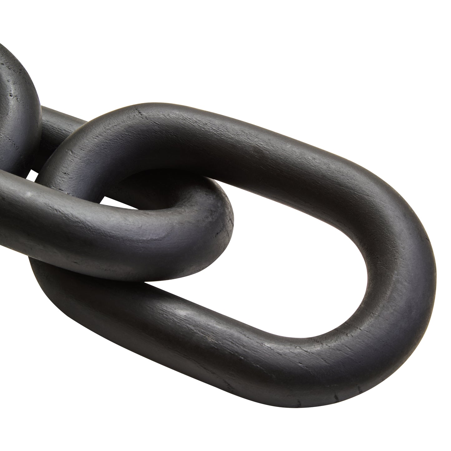 Cato Black Wood 5 Link Chain Sculpture