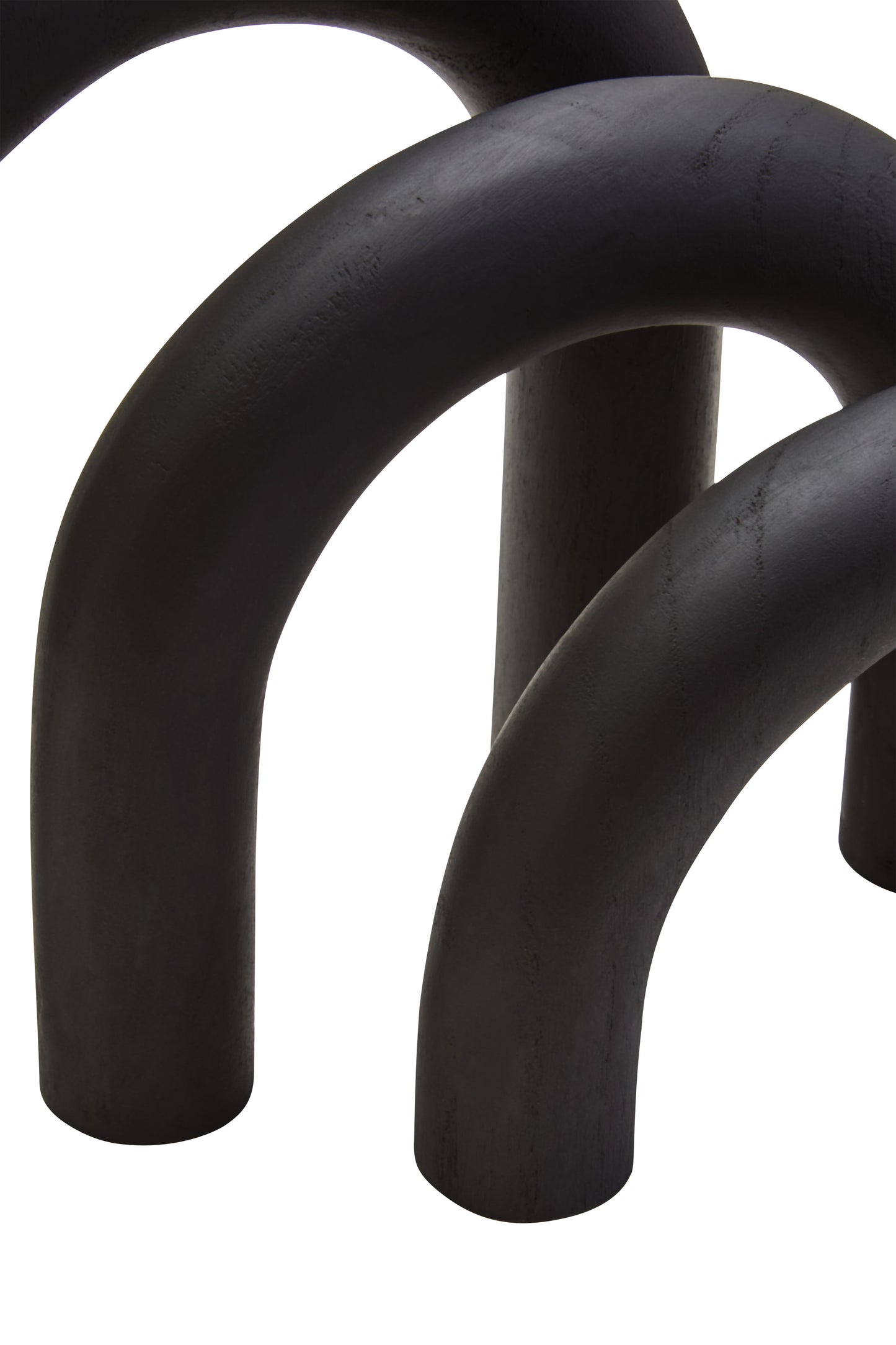 Cato Black Wood Arch Sculpture