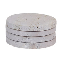 Tibor Travertine Set of 4 Coasters