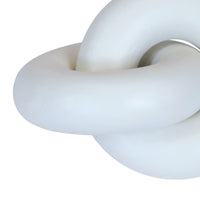 Cato White Wood Knot Decor