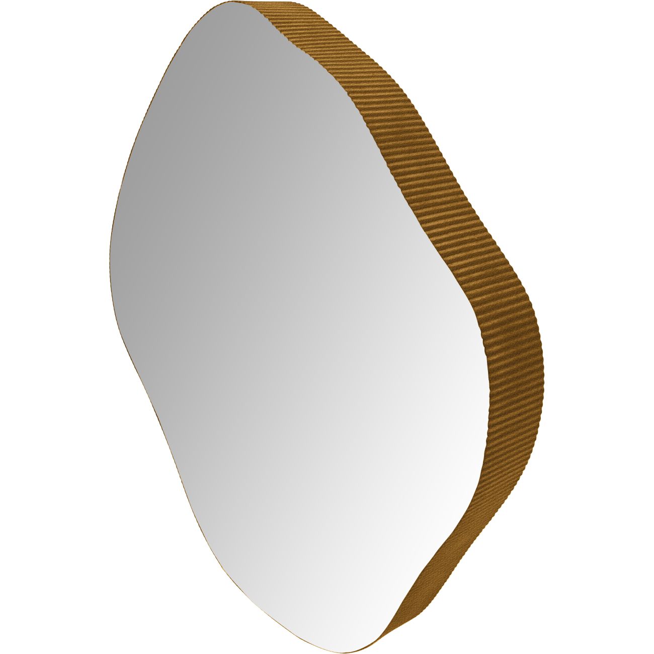 Organic Metal Framed Mirror Aged Champagne Large 97×100.5cm