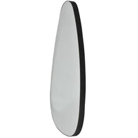 Organic Oversized Metal Framed Mirror Oak Wood Finish 150x86cm