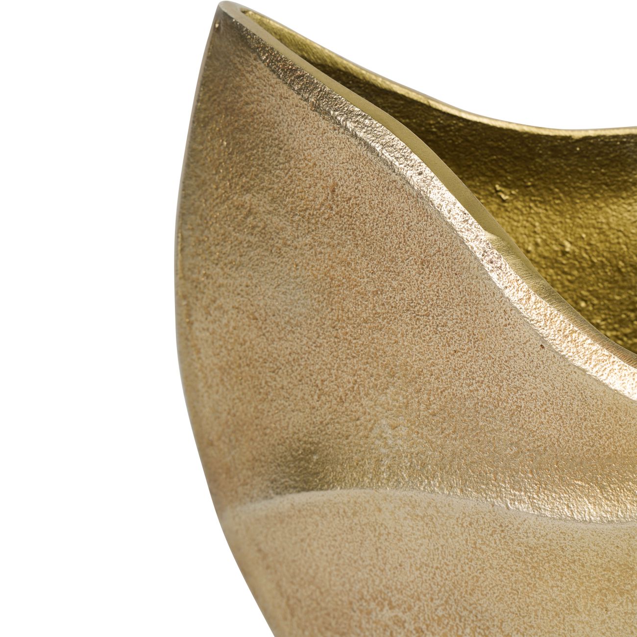 Cast Aluminium Swirl Texture Vase