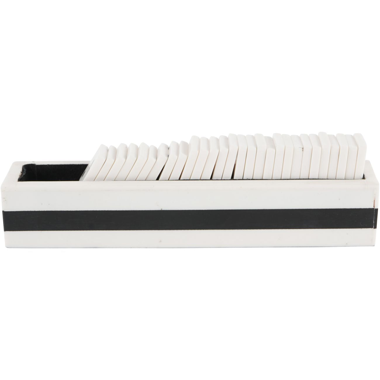 Piper White and Black Domino Set