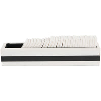 Piper White and Black Domino Set