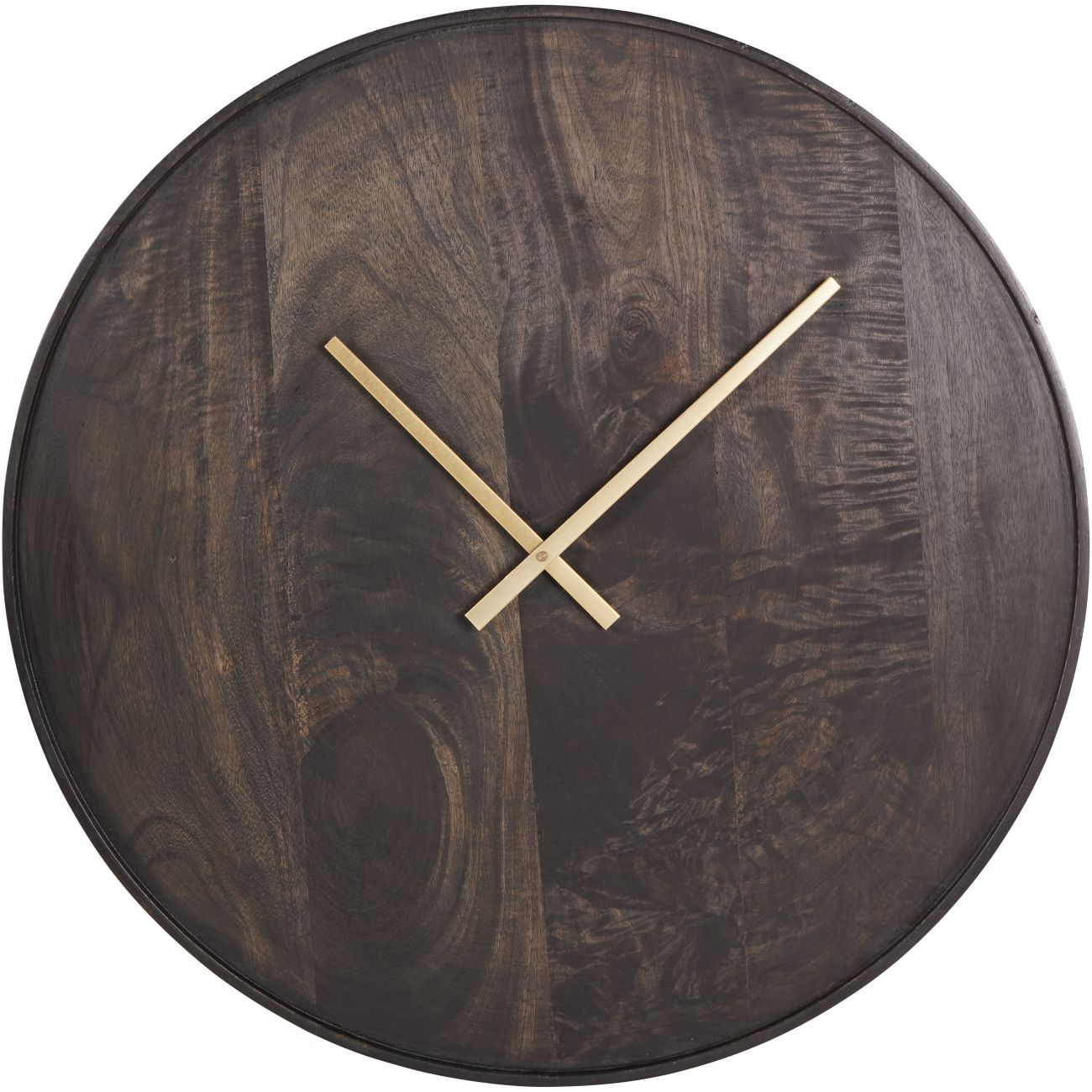 Mango Wood Bowl Wall Clock 56cm