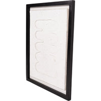 Abstract Papier Mache Framed Wall Art 55x70cm