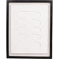 Abstract Papier Mache Framed Wall Art 55x70cm