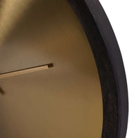 Iron Dial Wall Clock with Wooden Frame