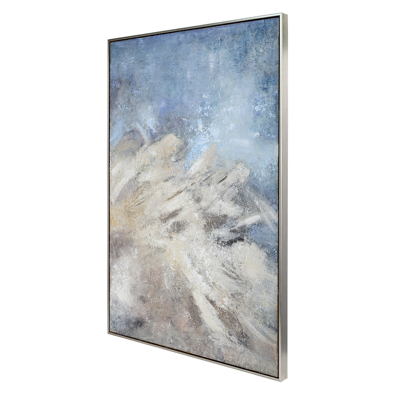 Windswept Heavy Textured Framed Canvas Wall Art 80x120cm
