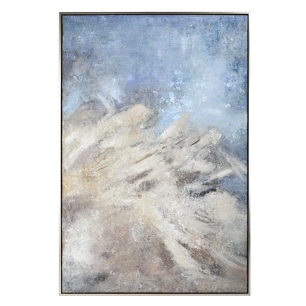 Windswept Heavy Textured Framed Canvas Wall Art 80x120cm