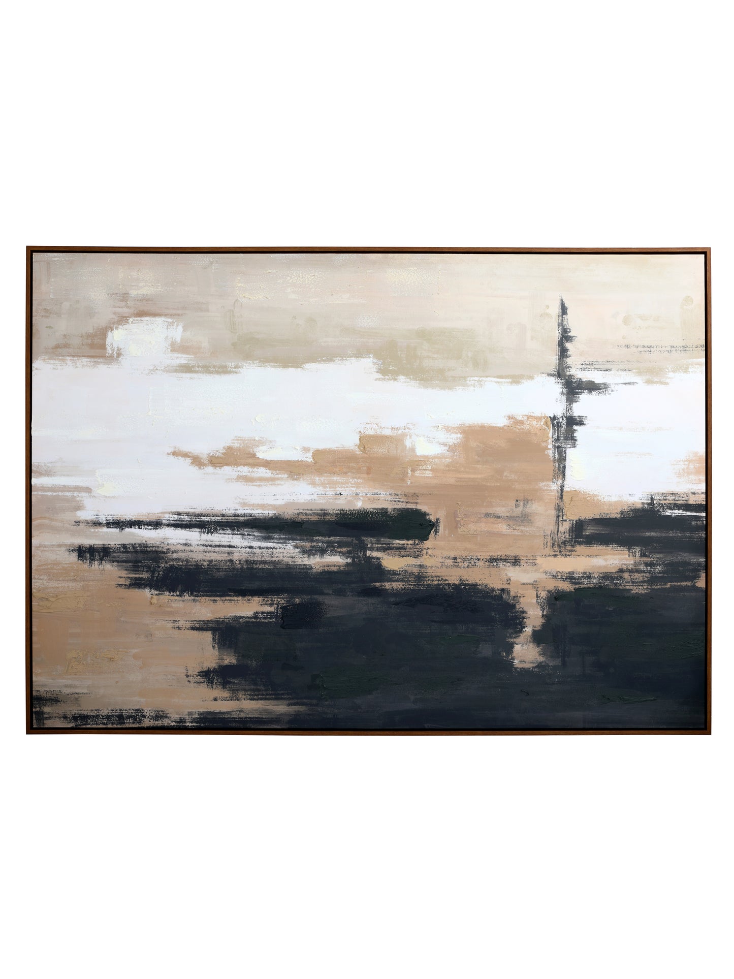 Sable Rise Hand Embellished Framed Canvas Wall Art 100x140cm
