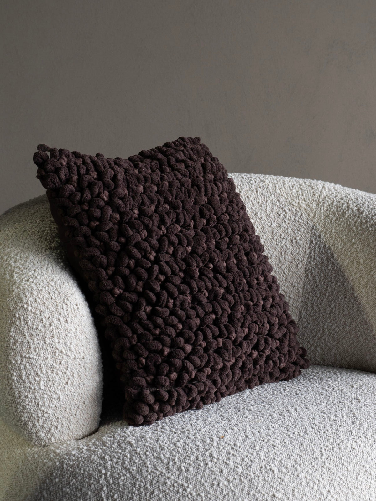 Lucan Cushion Dark Brown 45x45cm
