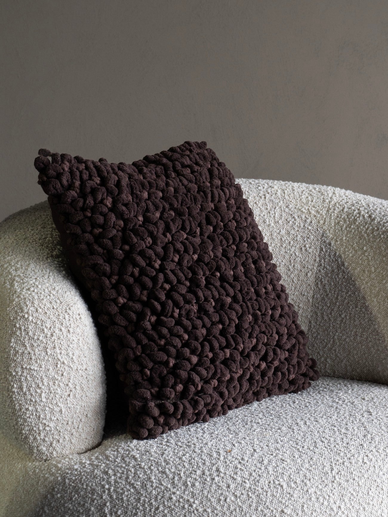 Lucan Cushion Dark Brown 45x45cm