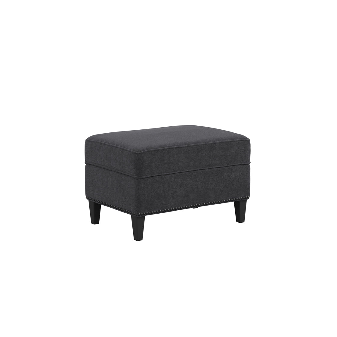 ATTICUS ANTHRACITE FOOTSTOOL