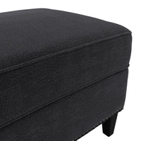 ATTICUS ANTHRACITE FOOTSTOOL