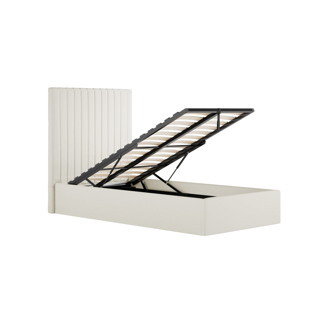 Berlin Milk Tall Single Bed (4 sizes)