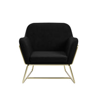 CHARLES ARMCHAIR IVORY BOUCLE / MATTE BLACK
