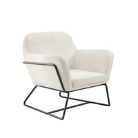 Charles Ivory Boucle Chair