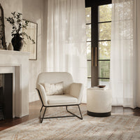 Charles Ivory Boucle Chair