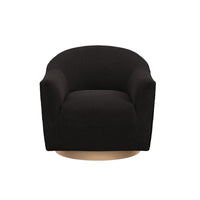DAPHNE BLACK / NATURAL SWIVEL CHAIR