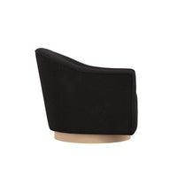DAPHNE BLACK / NATURAL SWIVEL CHAIR