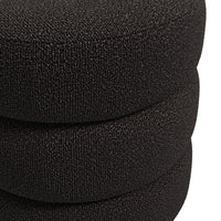 Emi Black Pouffe