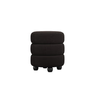 Emi Black Pouffe