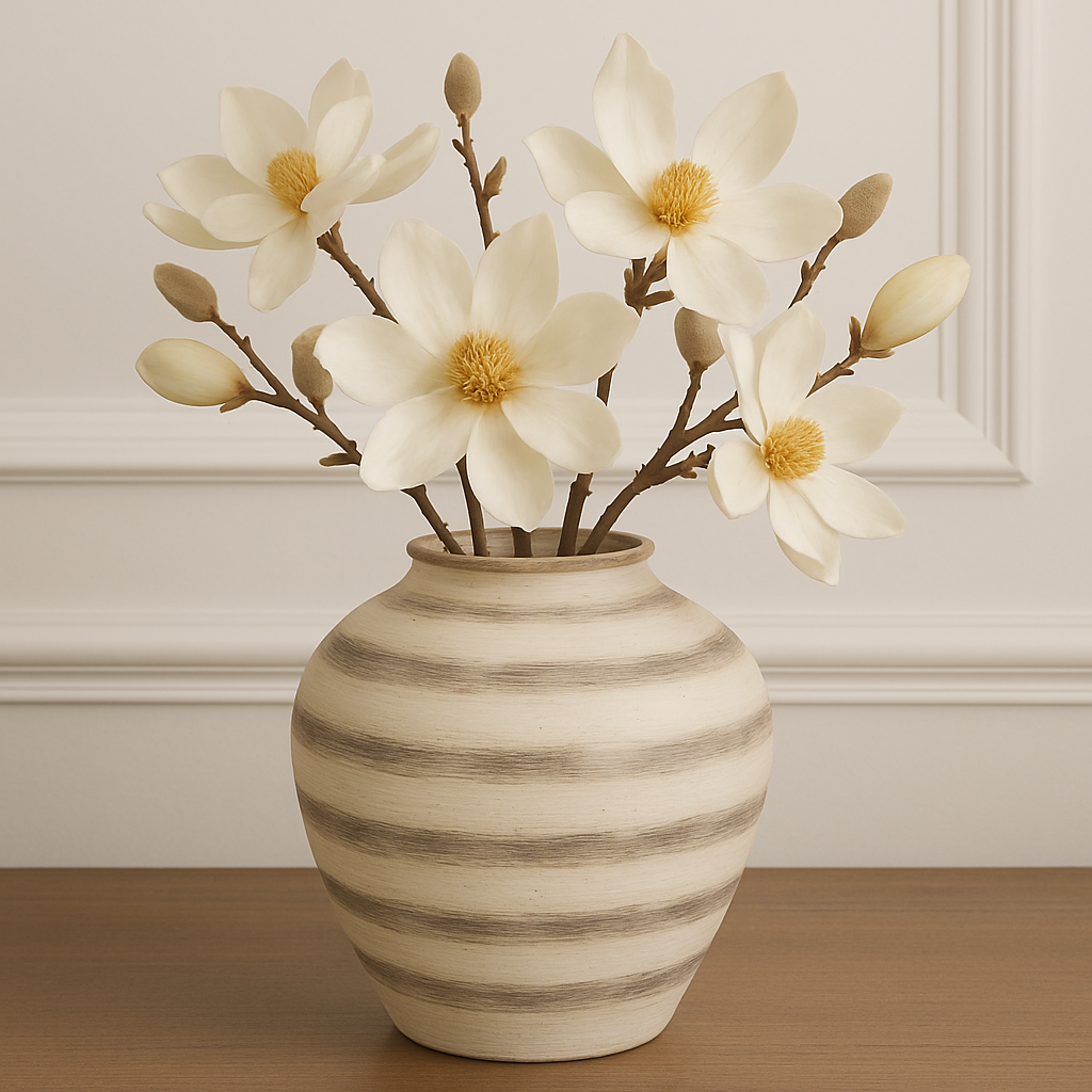 Ravello Large Stripe Amfora Vase
