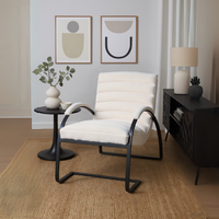 Boucle Ribbed Ark Chair