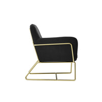 CHARLES ARMCHAIR IVORY BOUCLE / MATTE BLACK