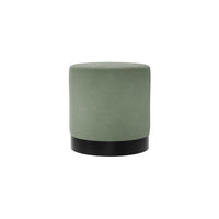 LARA POUFFE SAGE VELVET / MATTE BLACK SMALL