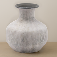 Bloomville Squat Stone Vase