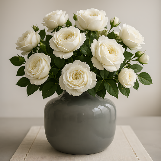 Garda Grey Glazed Eve Vase