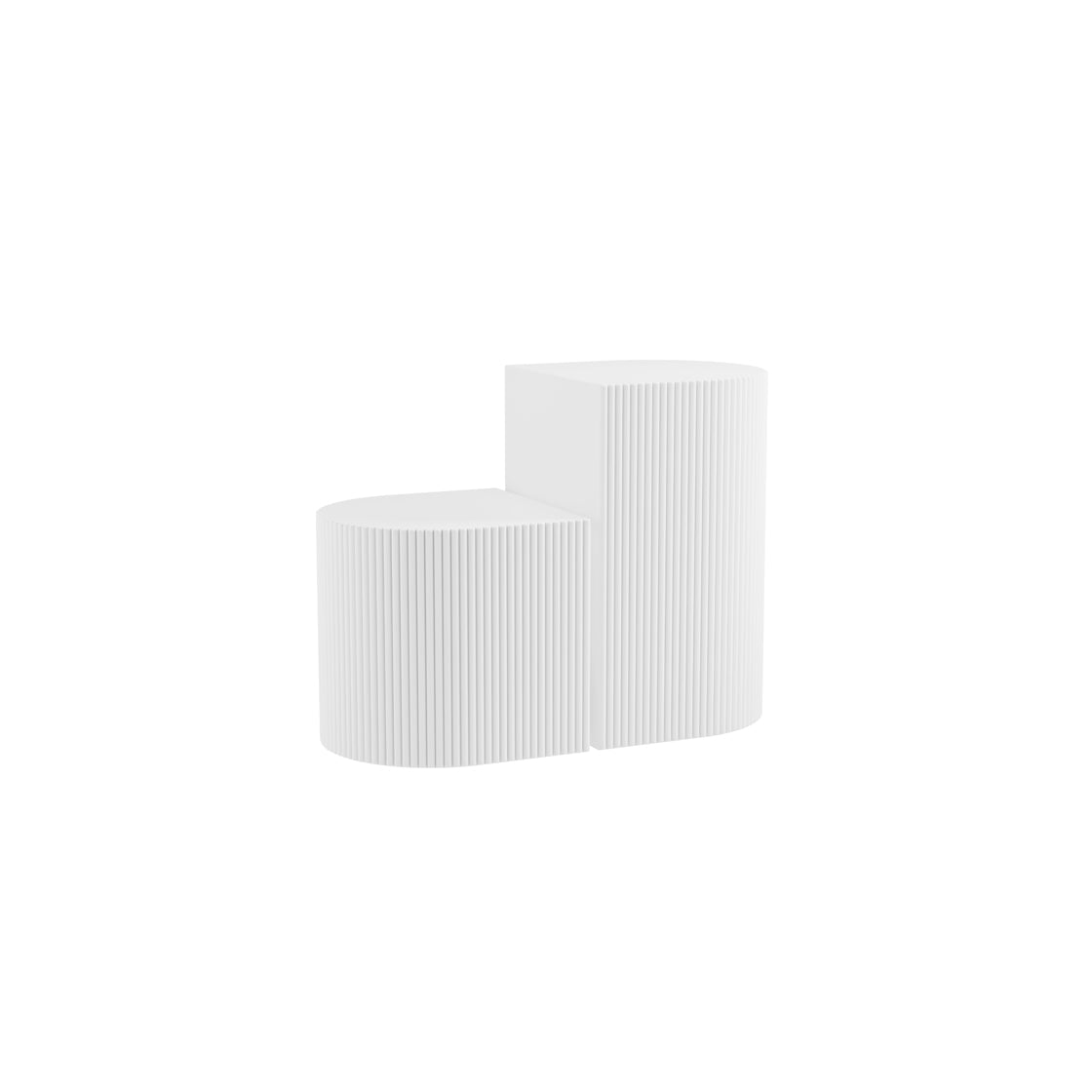 REED WHITE SIDE TABLE (2 PACKS)