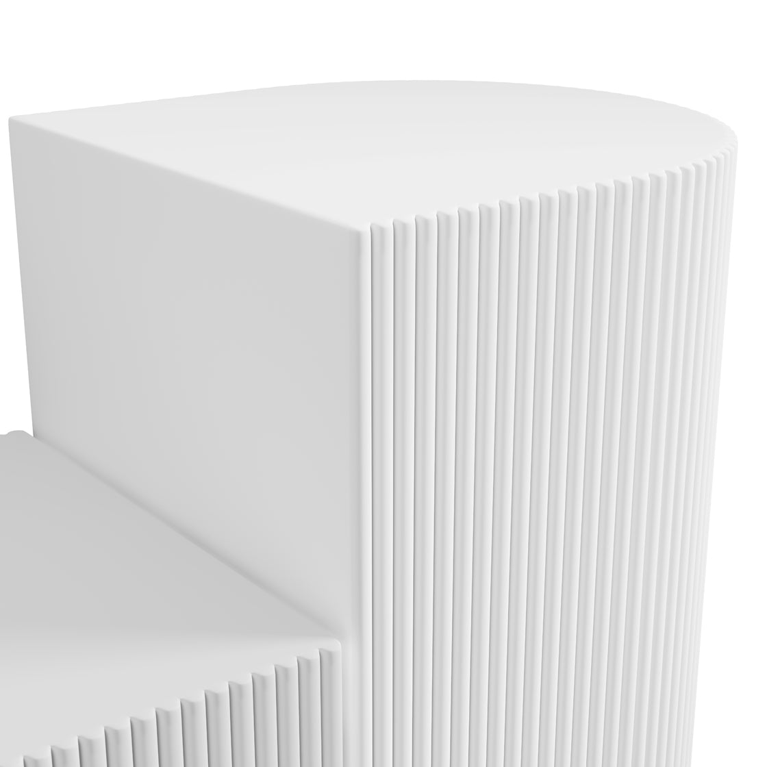 REED WHITE SIDE TABLE (2 PACKS)