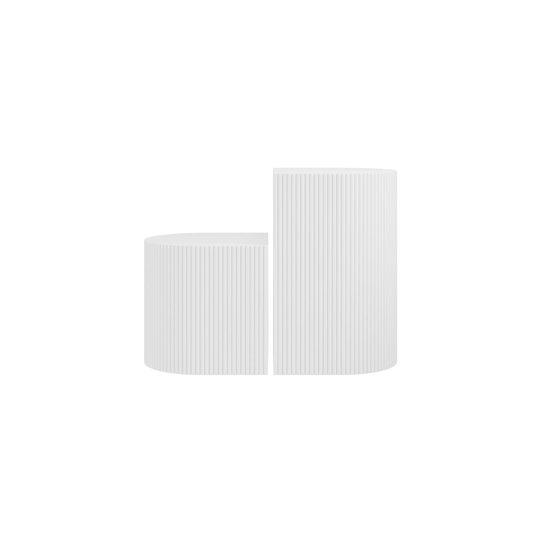 REED WHITE SIDE TABLE (2 PACKS)