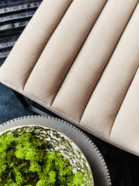 Vogue Ivory Velvet  Lounge Chair