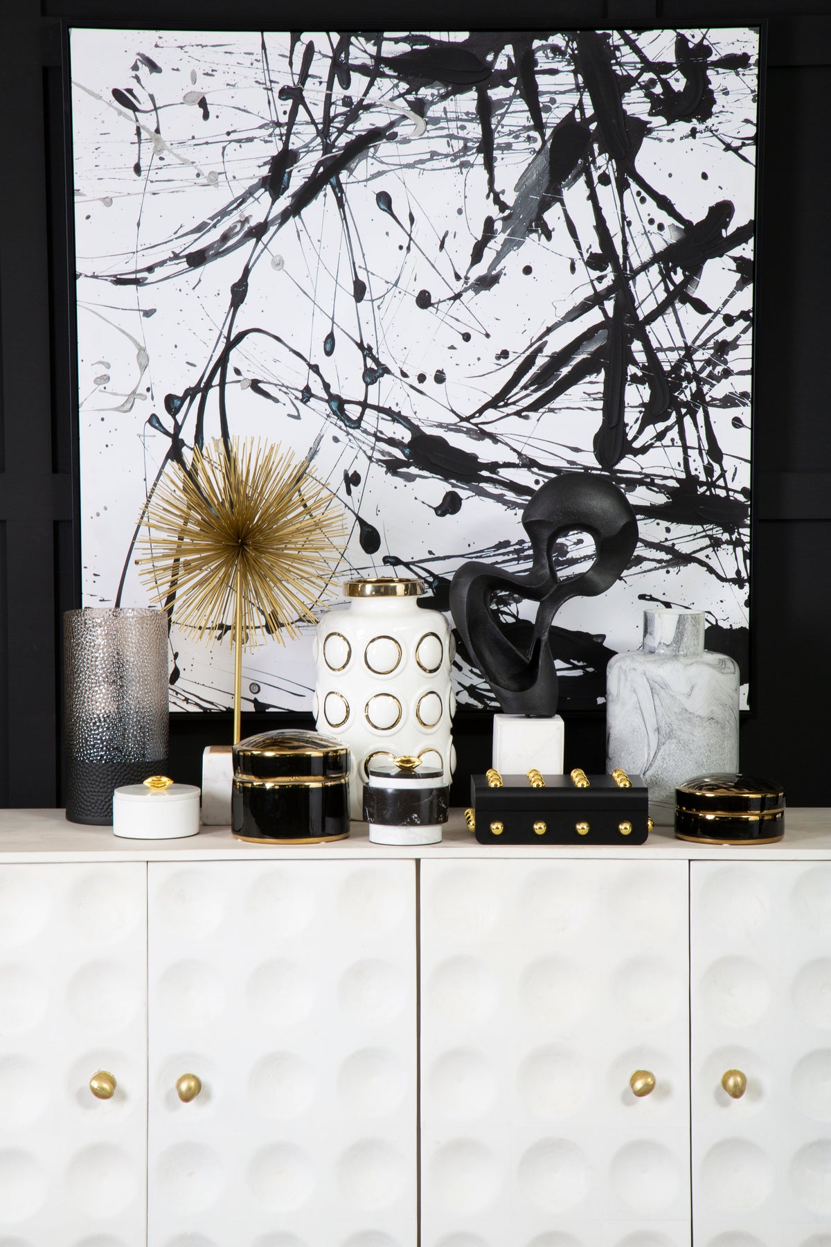 Astratto Black And White Wall Art