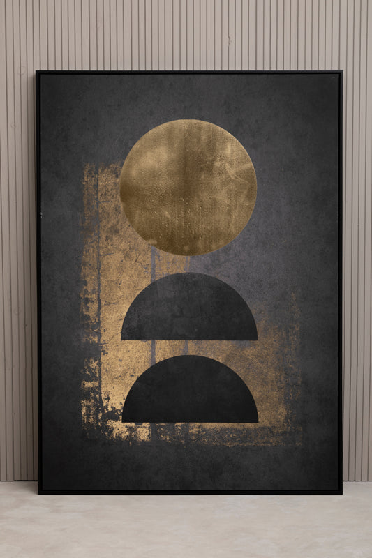 Astratto Gold Foil Canvas Wall Art