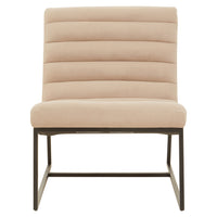 Vogue Ivory Velvet  Lounge Chair