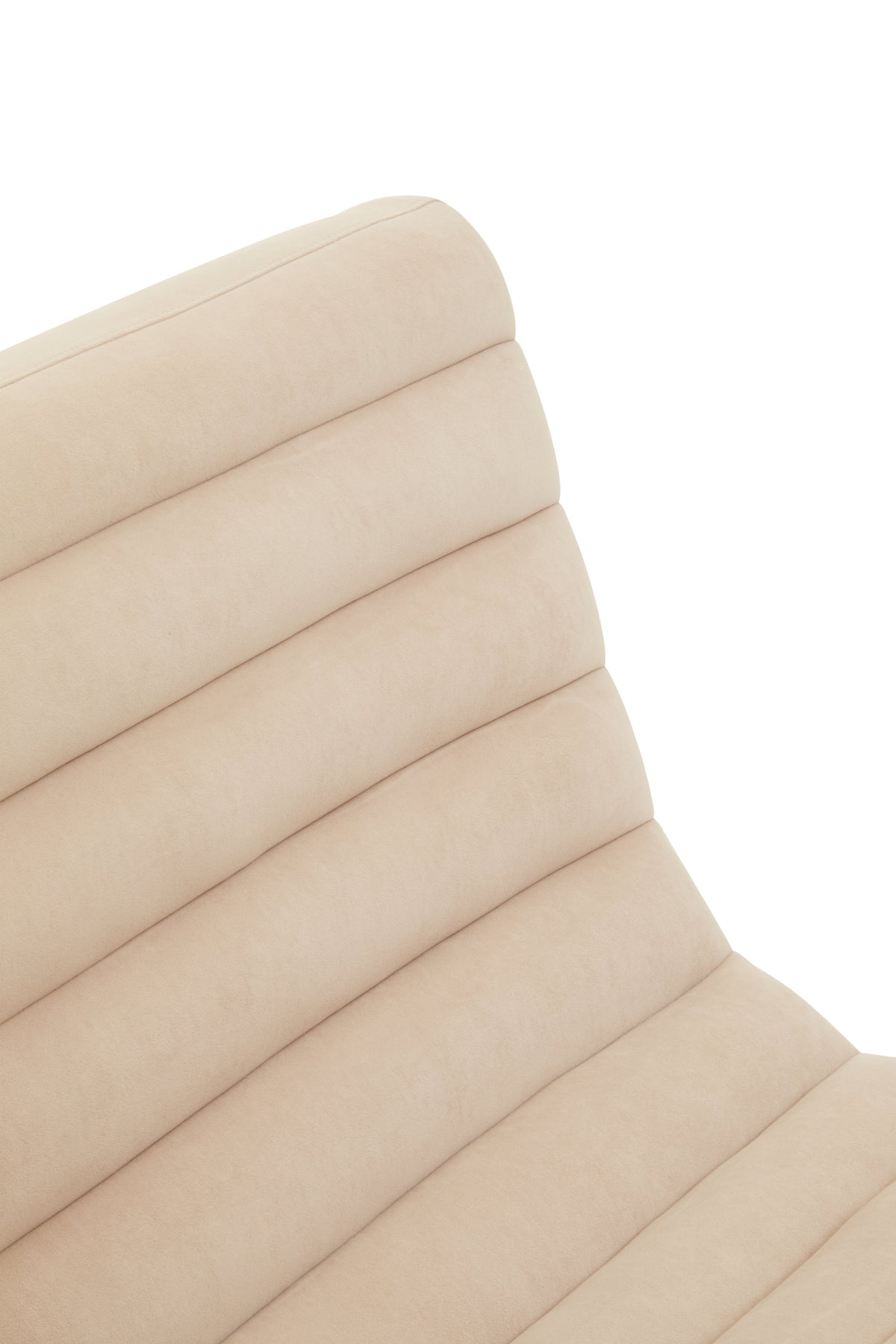 Vogue Ivory Velvet  Lounge Chair