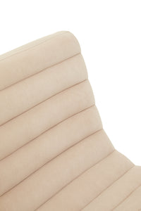Vogue Ivory Velvet  Lounge Chair