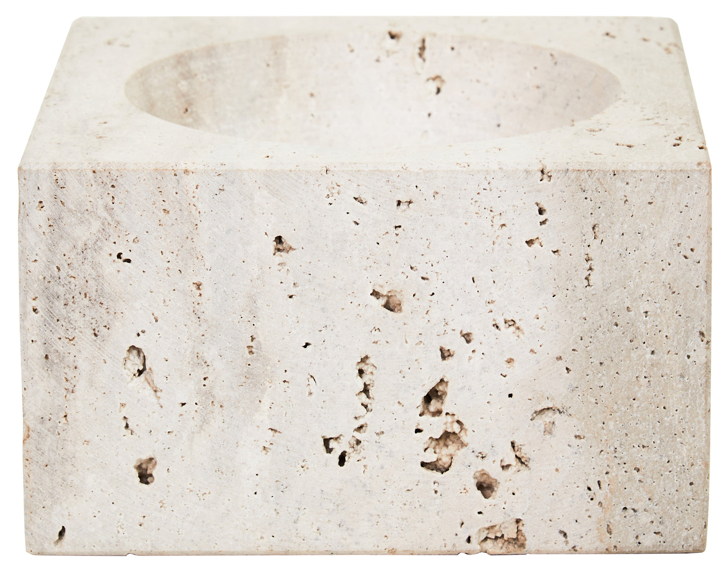 Tibor Travertine Square Decorative Bowl