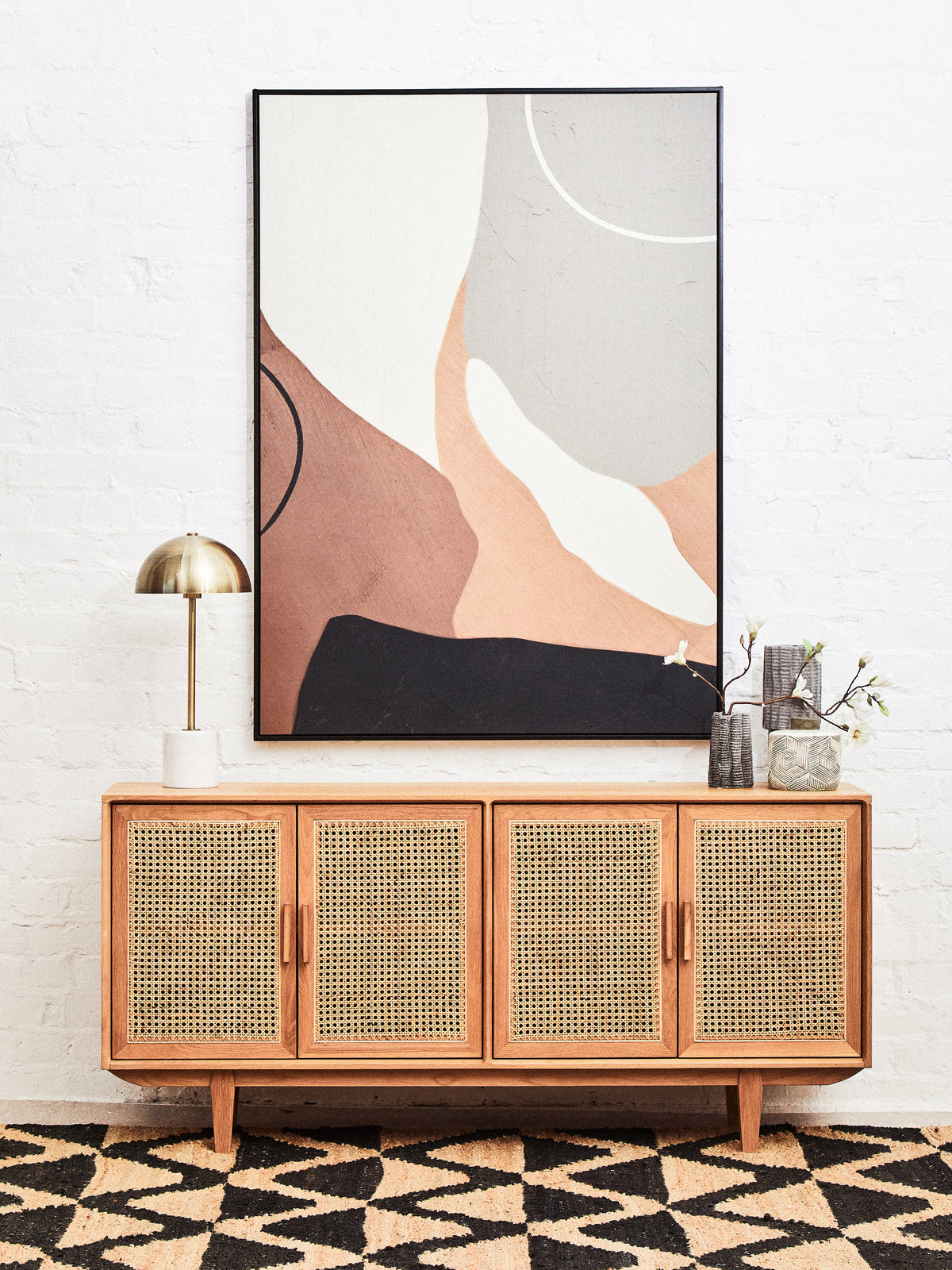 Astratto Neutral Abstract Canvas Wall Art